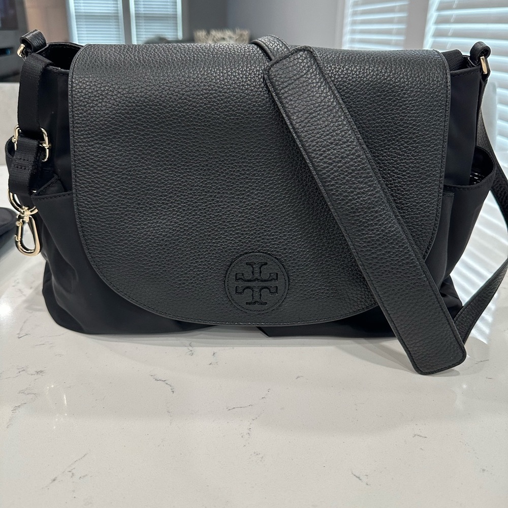 Tory Burch diaper bag ( black)